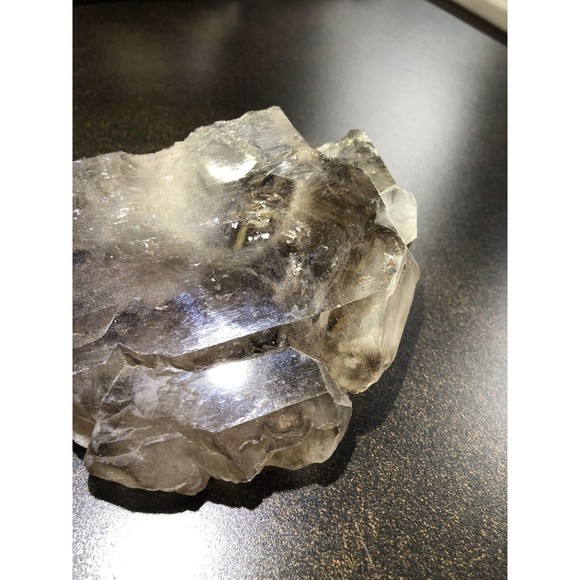 Elestial Smoky Black Quartz Crystal 15oz, Grounding Protection Metaphysical - Picture 6 of 16